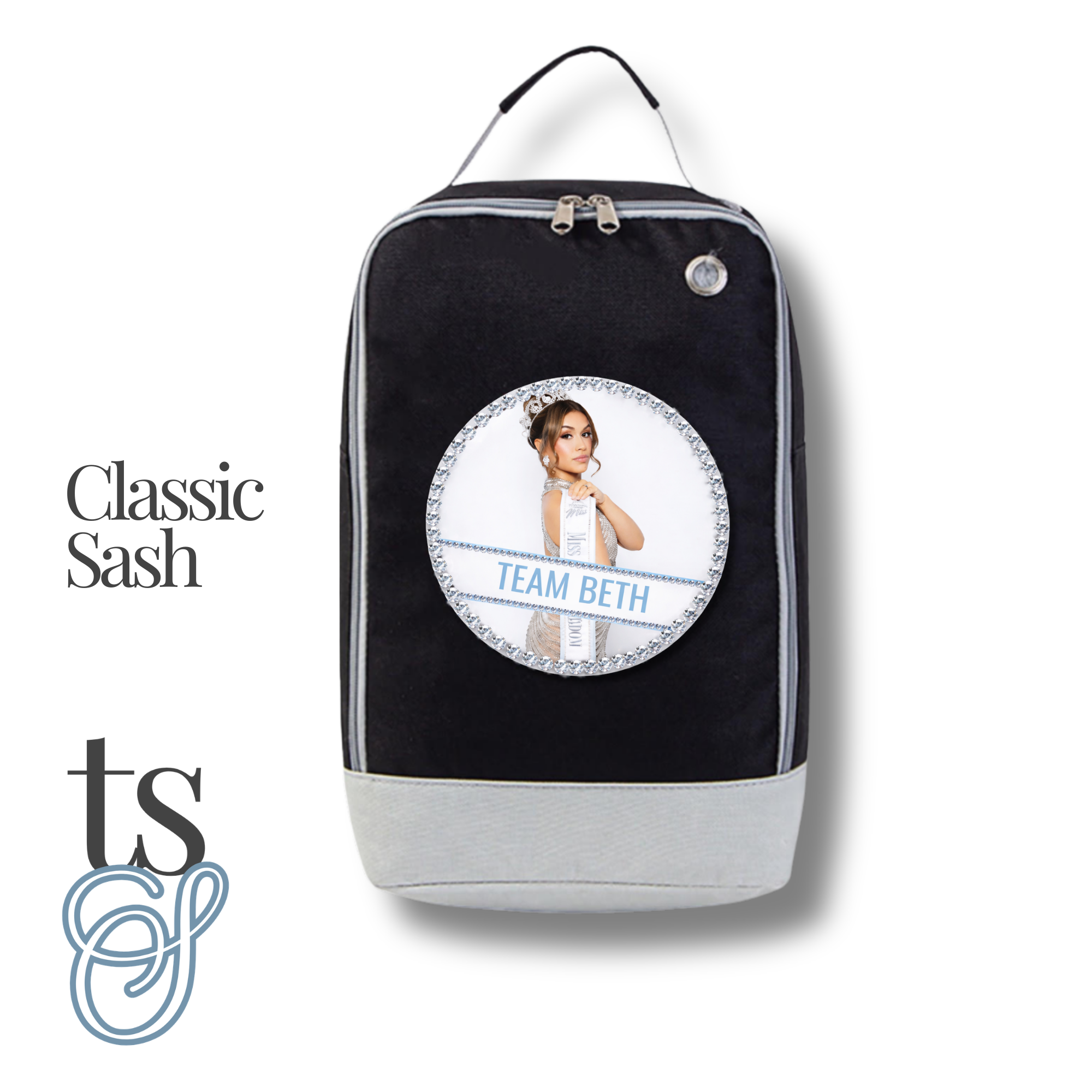 Custom Shoe Storage - Classic Sash or Deluxe Design Print