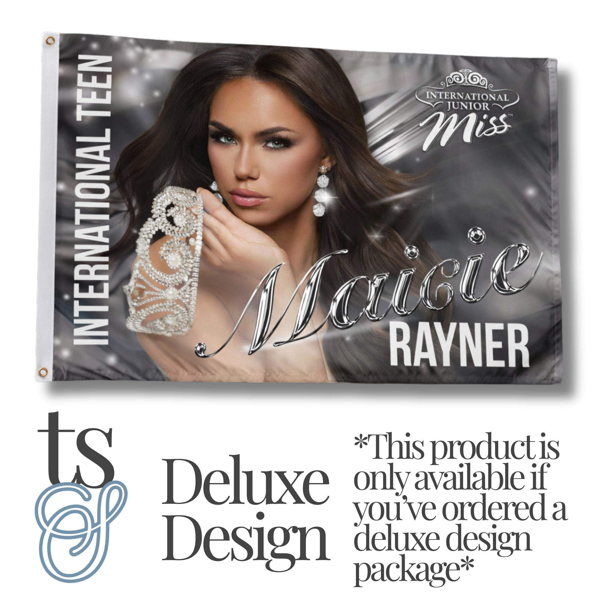 Deluxe Custom Pageant Flag