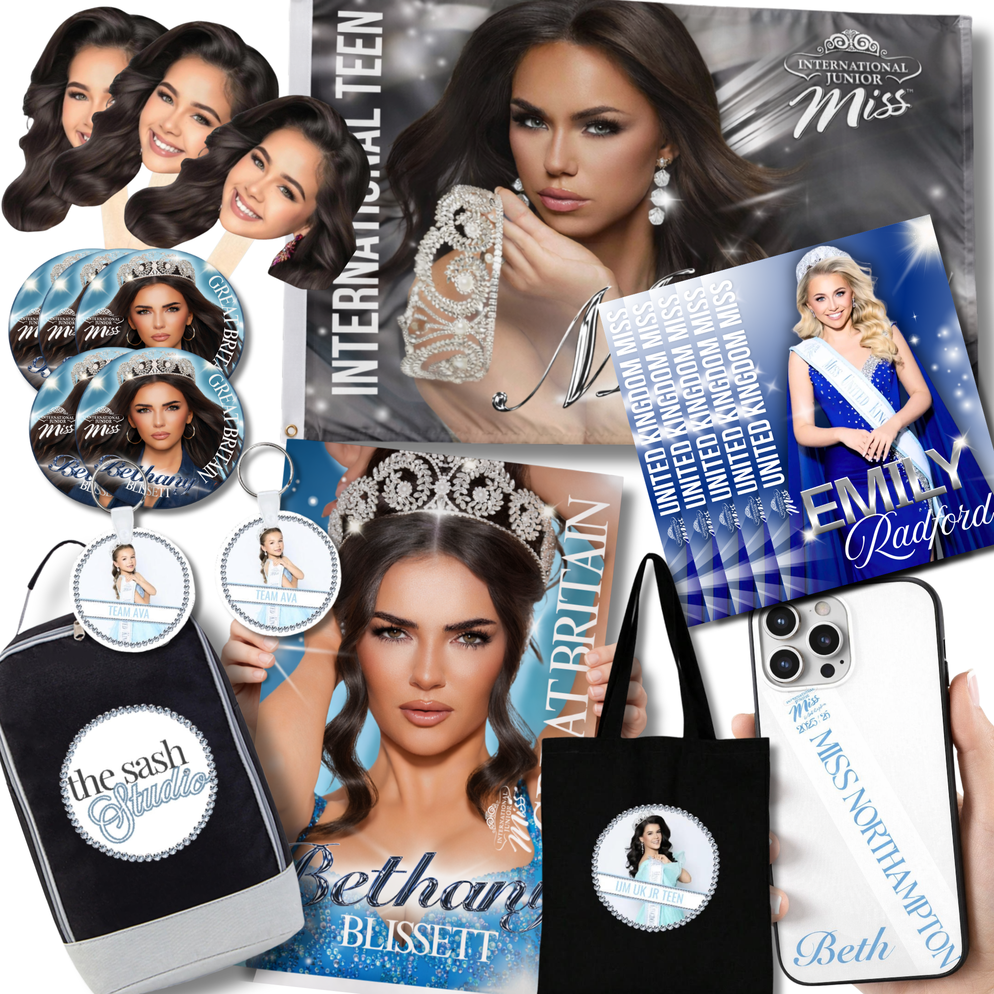 THE ULTIMATE PAGEANT FAN BUNDLE (Every Item On Site with FREE Deluxe Design)