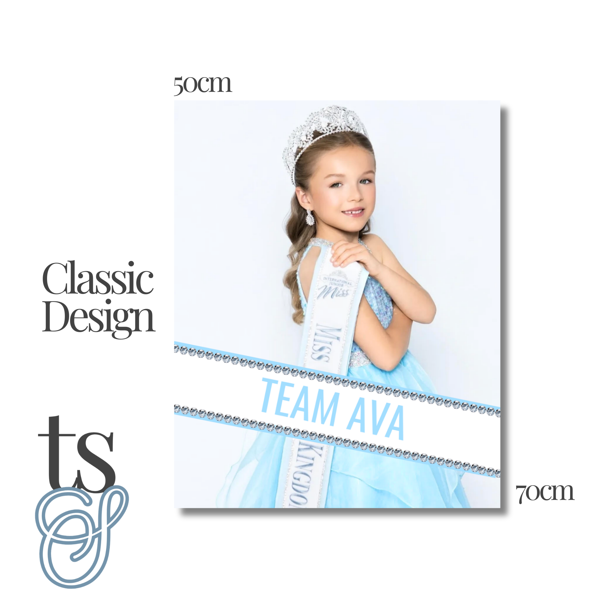 High Quality Poster (50cmx70cm) - Classic Sash or Deluxe Design Print